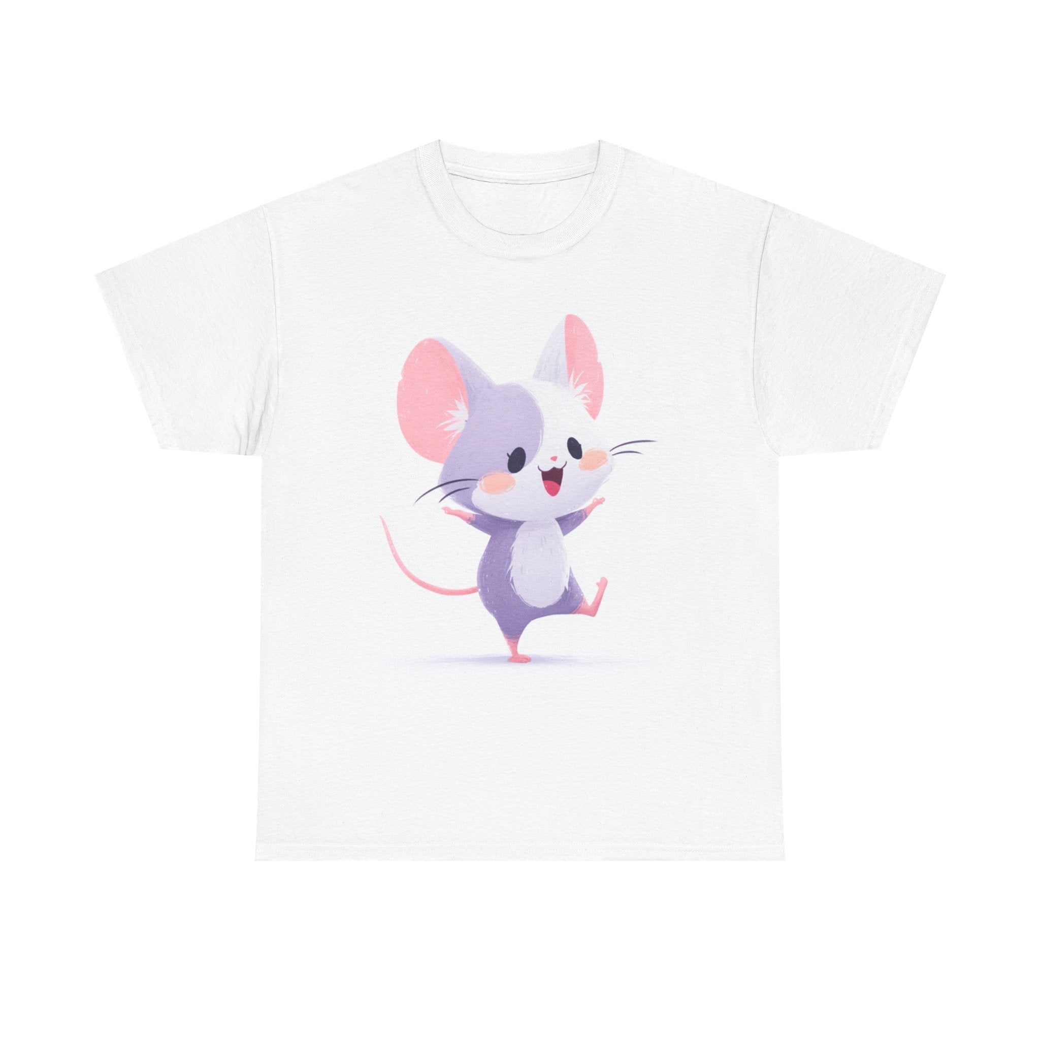 Cute Dancing Mouse T-Shirt — Adorable Cartoon Animal Tee for Kids &amp; Mouse Lovers